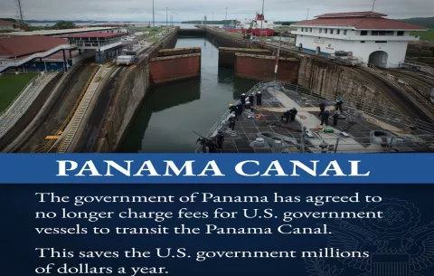 Panamá permitirá paso gratuito de barcos de EE.UU. por el Canal, según Departamento de Estado