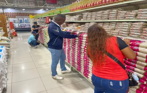 Realizan inventario de arroz en Colón