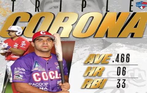 Luis Escudero se lleva la 'triple corona' del béisbol juvenil
