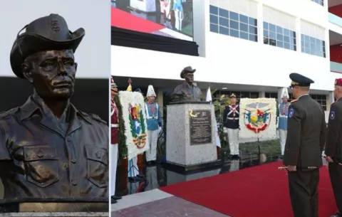 Nicolás Maduro devela en Caracas busto de Omar Torrijos