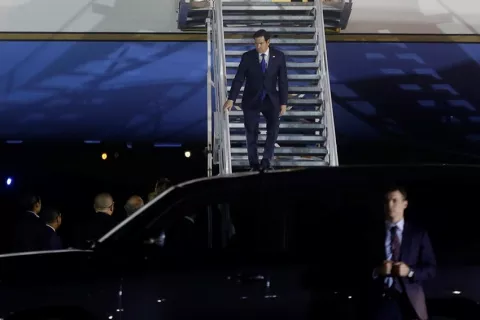Marco Rubio llegó a Panamá y fue recibido por el Canciller Martínez-Acha