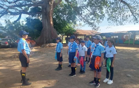 Cuerpo de exploradores panameños visita La Enea de Guararé