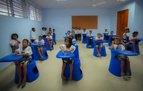 Después de 3 años de retraso reabren el Centro Educativo Básico General Bilingüe de Akua Yala