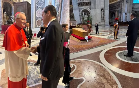 Martínez-Acha lidera delegación panameña en el funeral del papa Francisco