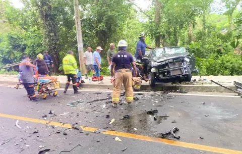 Choque frontal en el área de “Diversión”, Colón deja varios lesionados