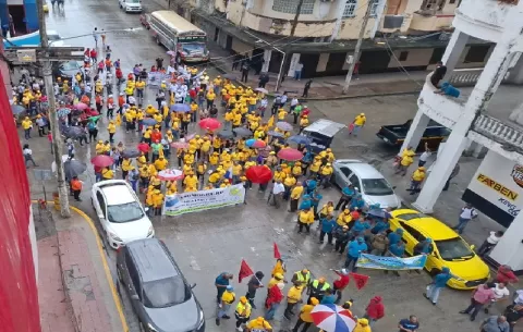 Varios detenidos durante las protestas de diversos gremios en Colón