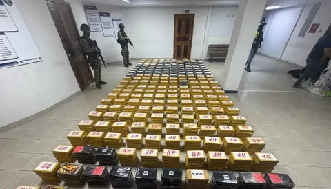 Decomisan 1,152 paquetes de droga procedente de El Salvador y con destino a Bélgica