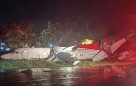 Avión de Air Panamá se sale de la pista en Bocas del Toro; Aeronáutica Civil inicia investigación 