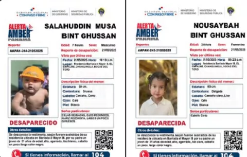 Activan Alerta Amber por desaparición de dos hermanos menores en Changuinola