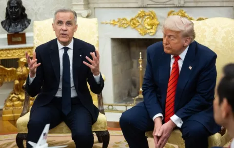 Carney le dice a Trump que 'Canadá no está a la venta' y este responde 'nunca digas nunca'