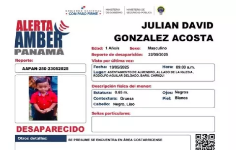 Emiten Alerta Amber por la desaparición de tres menores en Barú, Chiriquí