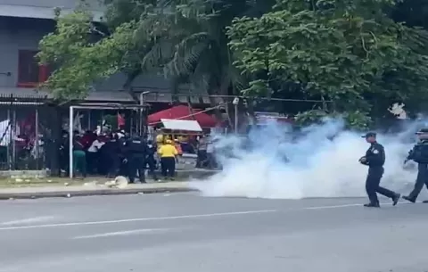 Batalla campal en los predios del Centro Regional Universitario de Colón