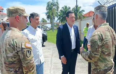 Ingenieros del Comando Sur de EE.UU. apoyan en Colón para mejorar el sistema de drenaje