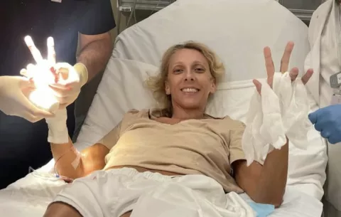 Gaby Gnazzo sin lesiones graves tras accidente con una puerta de vidrio