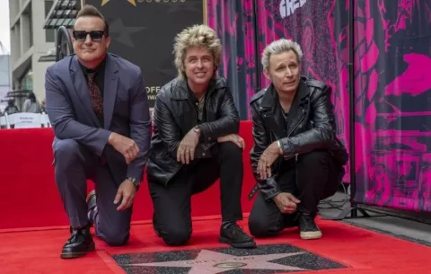 Green Day recibe su estrella en el Paseo de la Fama de Hollywood