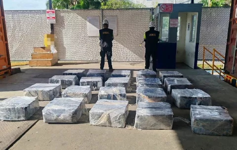 Incautan cargamento con más de mil paquetes de sustancias ilícitas en un puerto de Colón