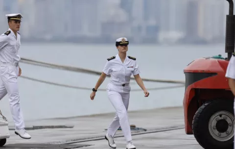La princesa Leonor llega a Panamá a bordo del buque escuela Juan Sebastián Elcano