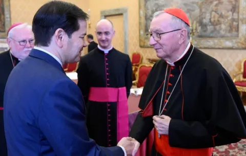 Marco Rubio se reunió con el secretario de Estado vaticano, Pietro Parolin