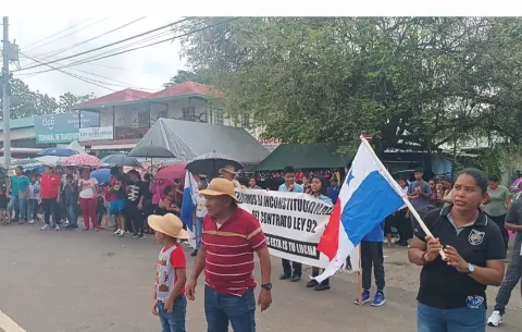 Se fortalecen las protestas en Veraguas, Colón, Bocas del Toro y Chiriquí 