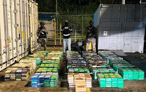 Incautan más de mil paquetes con presunta droga con ruta Panamá-Bélgica-Sudáfrica