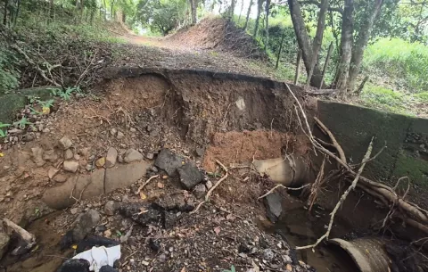 Moradores del corregimiento de Sabana Grande en Pesé piden reparación de vado colapsado hace más de 6 meses