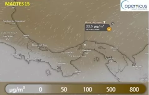 Polvo del Sahara llega a Panamá, reducirá ligeramente la visibilidad
