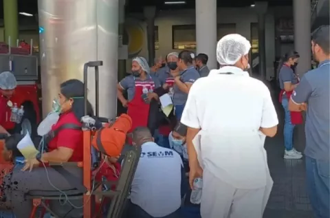Desperfecto en el horno, causante de la emergencia supermercado