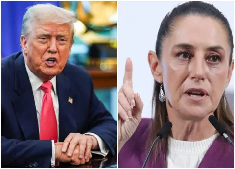 Donald Trump dice que él manda en México y Claudia Sheinbaum responde