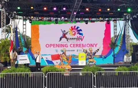 Panamá brilló en CARIFESTA XV con bailes congos y artesanías