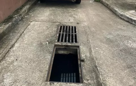 Hurto de alcantarillas, un problema de nunca acabar en Colón