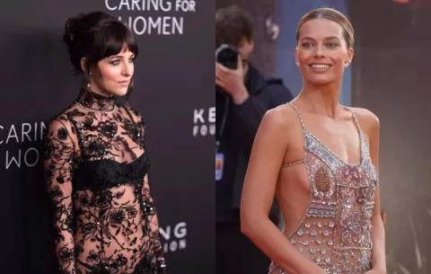 Dakota Johnson y Margot Robbie redefinen el 'naked dress'