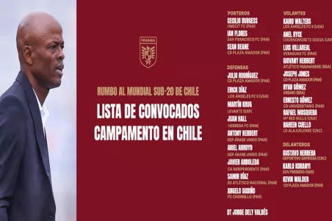 Panamá Sub-20 revela su equipo para el Mundial de Chile 2025
