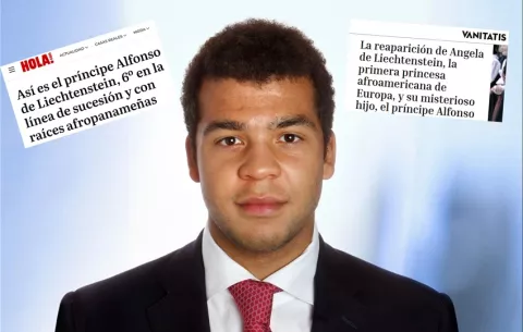 El príncipe Alfonso, hijo de la princesa panameña Angela de Liechtenstein, acapara titulares