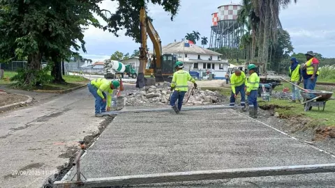 Rehabilitación de calles en Colón alcanza un 78%