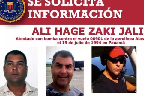 Ali Zaki Hage Jalil, sospechoso de hacer explotar un avión de Alas Chiricanas, capturado en Venezuela