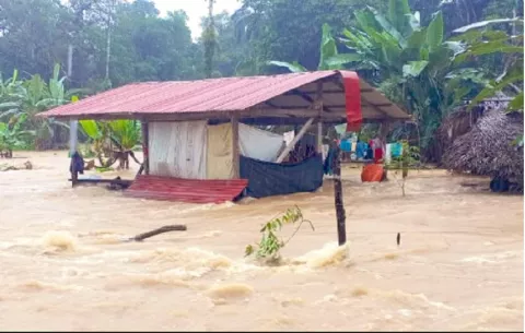 Una decena de familias afectadas por intensas lluvias en la comunidad de Sinaí, Colón