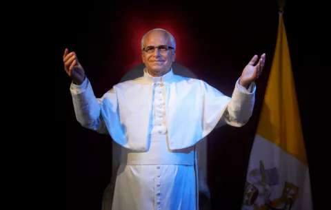 La figura del papa León XIV ya está en el Museo de Cera de Madrid