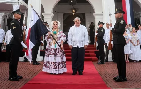 El presidente José Raúl Mulino preside actos protocolares de este 4 de Noviembre