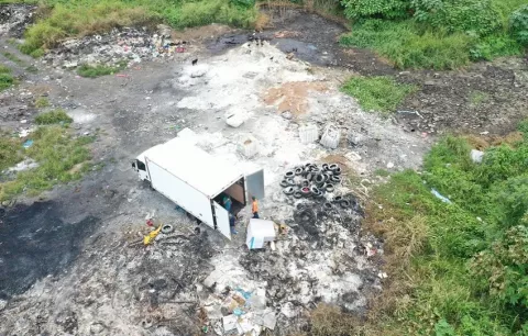 MiAmbiente: Mafia controla Playa Chiquita en La Chorrera como zona para quema de llantas
