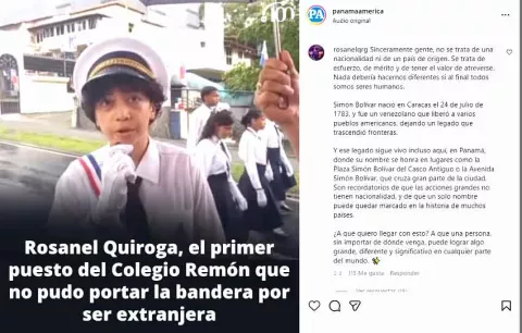 Rosanel Quiroga: no se trata de una nacionalidad ni de un país de origen, se trata de esfuerzo, y mérito