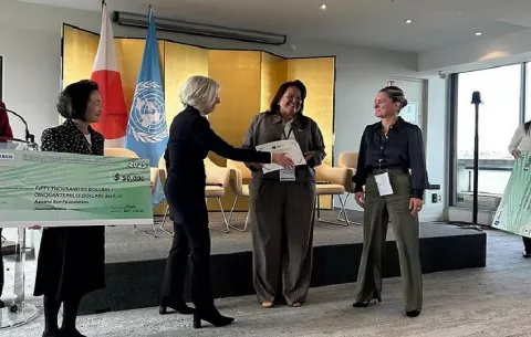 Proyecto 'Escuela del Mono Araña' desarrollado por jóvenes en Azuero es premiado por la Unesco