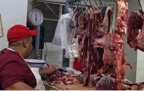 Vendedores del mercado de Santiago enfrentan alza del ganado y dura competencia