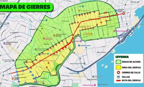 Alcaldía de Panamá anuncia puntos de cierres de vías por el Desfile de Navidad 