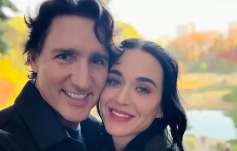 Katy Perry publicó sus primeras fotografías con Justin Trudeau en Instagram