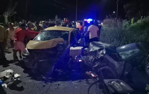 Choque en Costa Arriba de Colón deja cinco personas lesionadas