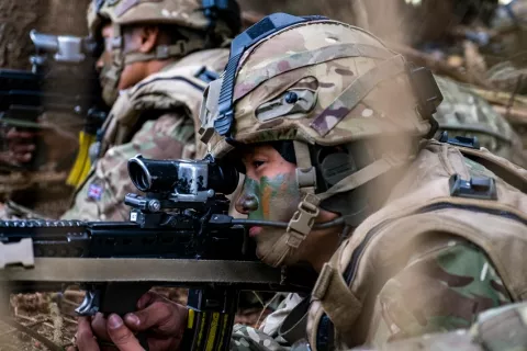 Ejercicios militares con presencia de infantes de marina de EE.UU.