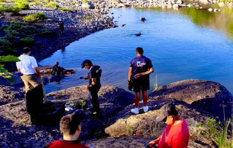 Buzos buscan a un hombre de 45 años  desaparecido en charco Lajas, Chiriquí