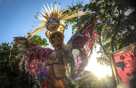 Desfile de Carnaval en Río rinde tributo a médicos y pacientes de salud mental 
