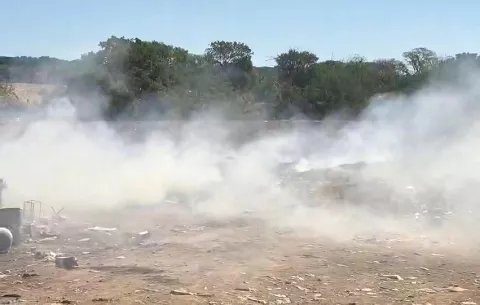 Moradortes de Guararé y La Honda afectados por los incendios en los vertederos a cielo abierto