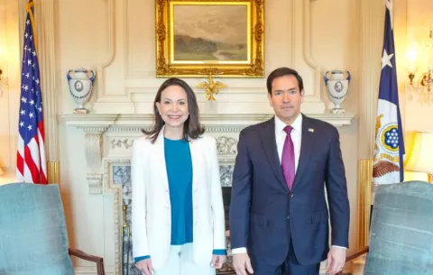 María Corina Machado califica de 'excelente' su reunión con Marco Rubio